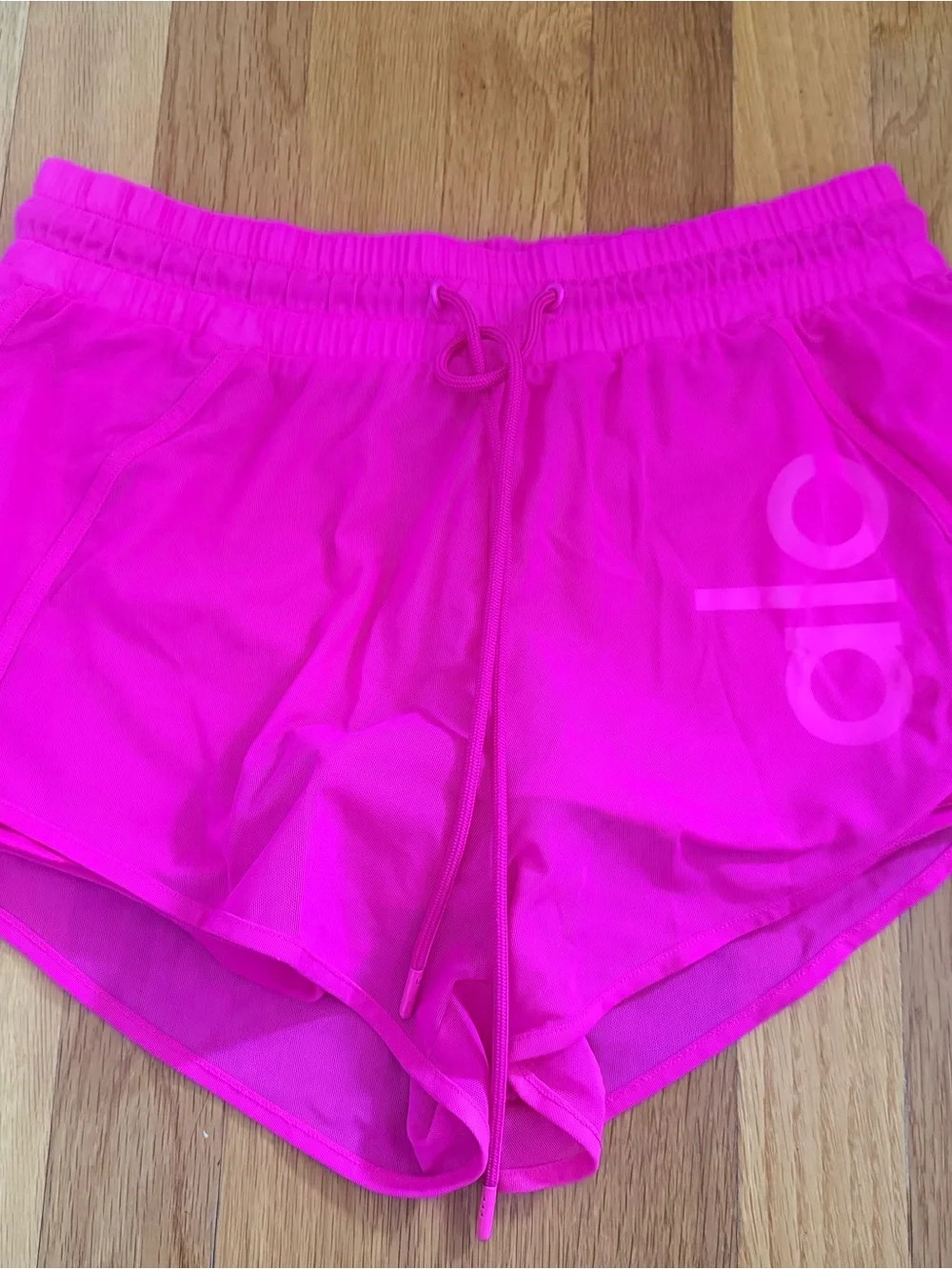 Alo Mesh Pink Shorts